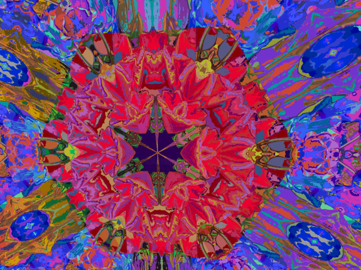 Digital Arts titled "Abstract Spring 12" by Kenneth Grzesik, Original Artwork, Digital Painting