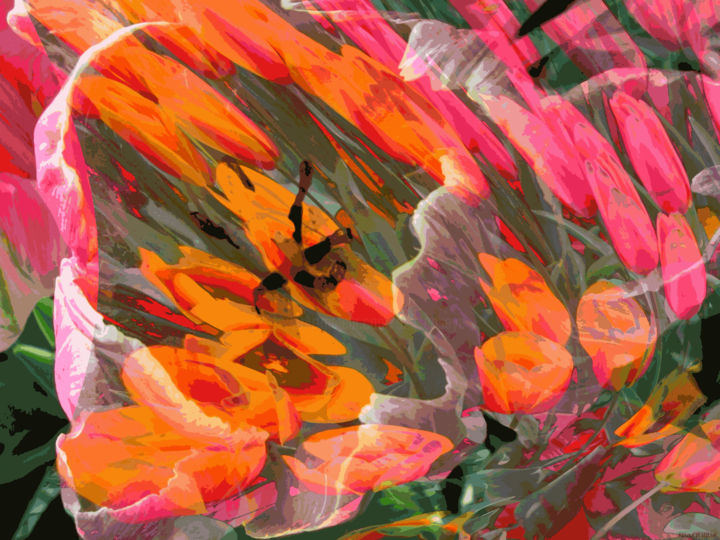 Digital Arts titled "Organic Spring 13" by Kenneth Grzesik, Original Artwork, Digital Painting