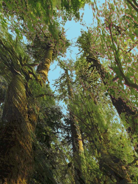 "Mystic Forest 24" başlıklı Dijital Sanat Kenneth Grzesik tarafından, Orijinal sanat