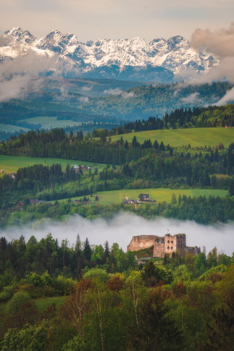 Fotografie mit dem Titel "Castle in Czorsztyn…" von Sebastian Gabriel Griszek, Original-Kunstwerk, Digitale Fotografie