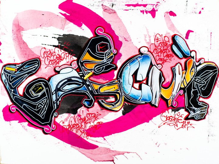 Collages titled "GASCHIE 04 Nike Air…" by Sebastian Herrling, Original Artwork, Collages