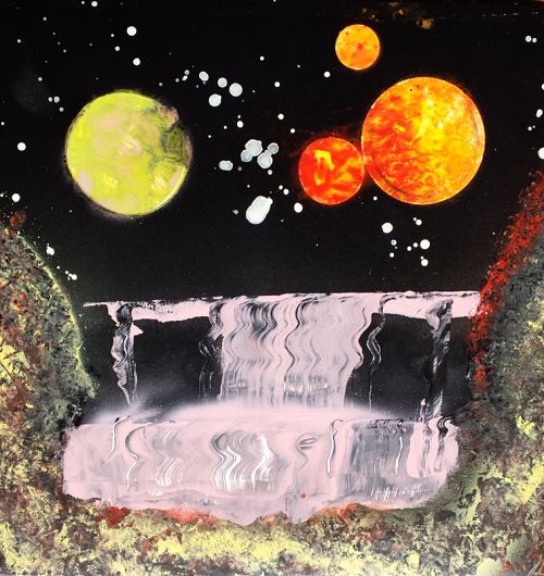 Pintura intitulada "planets" por Sebastian Ponchaut (sterton), Obras de arte originais