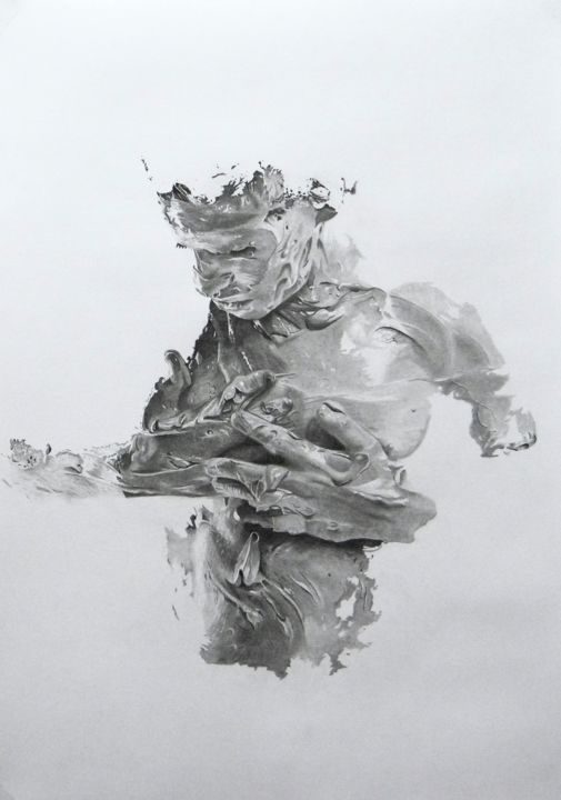 Drawing titled "Mudman" by D79pl, Original Art, Pencil