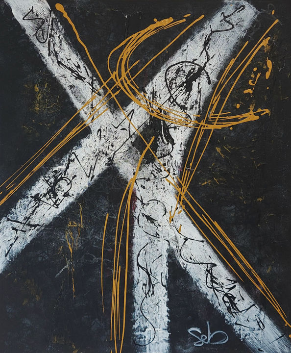 Peinture intitulée "Mouvements" par Sébastien Persegol, Œuvre d'art originale, Acrylique Monté sur Châssis