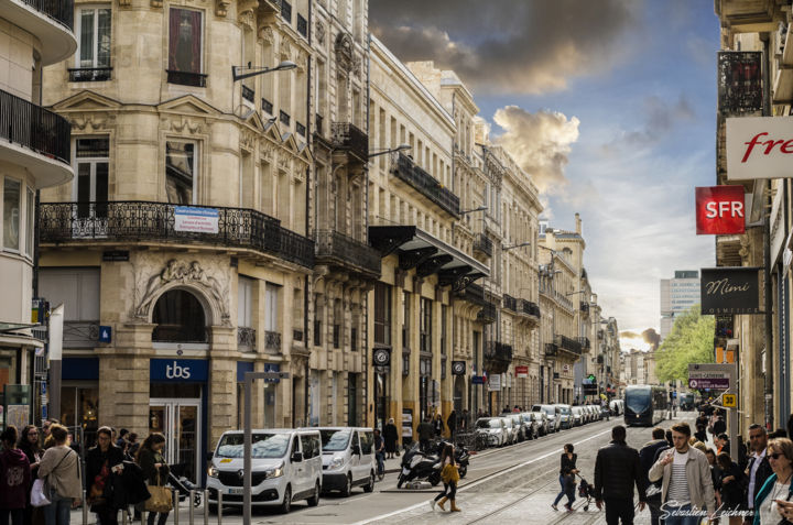 Fotografia intitulada "Cours Alsace Lorrai…" por Sebastien Leichner, Obras de arte originais, Fotografia Manipulada