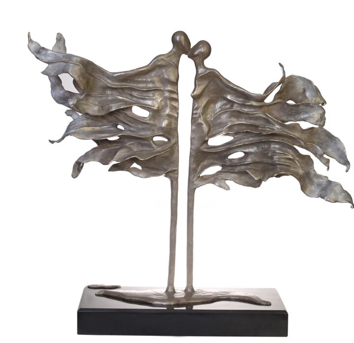 Skulptur mit dem Titel "Love" von Seda Eyuboglu, Original-Kunstwerk, Bronze