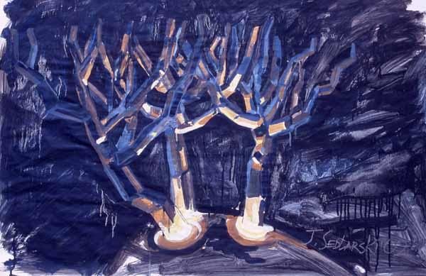 "The tree" başlıklı Heykel Jivko Sedlarski tarafından, Orijinal sanat, Kâğıt