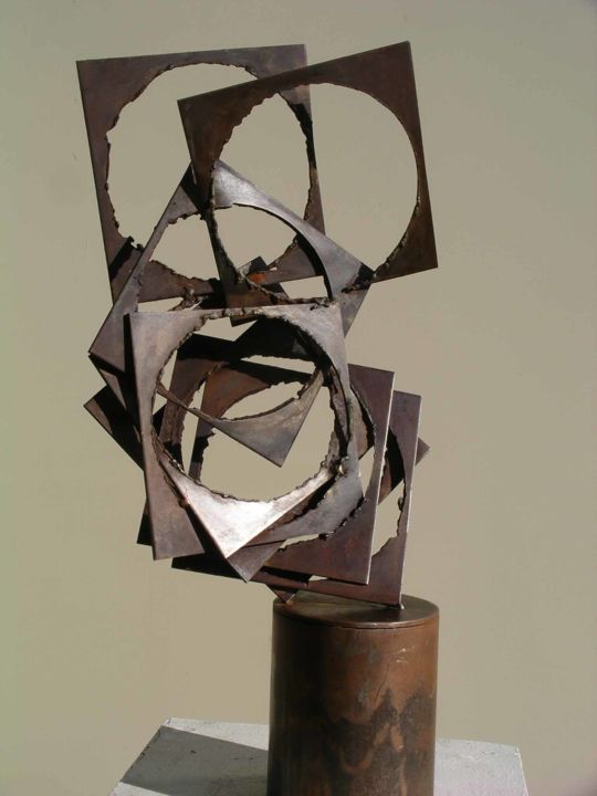 Skulptur mit dem Titel "C - VI" von Jivko Sedlarski, Original-Kunstwerk, Metalle