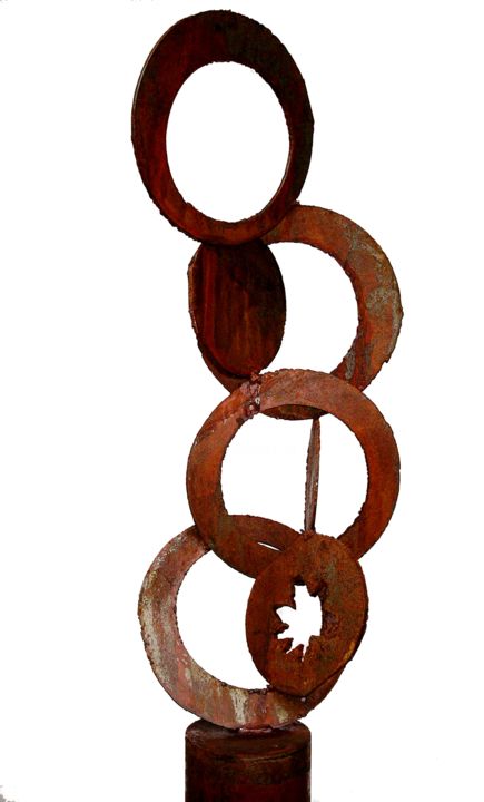 Sculpture titled "C-V" by Jivko Sedlarski, Original Artwork, Metals