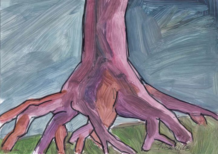 Drawing titled "The Brittany Oak Pa…" by Jivko Sedlarski, Original Artwork, Acrylic