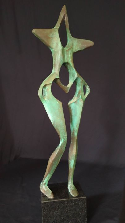 Sculpture titled "Zvezda" by Jivko Sedlarski, Original Artwork, Bronze