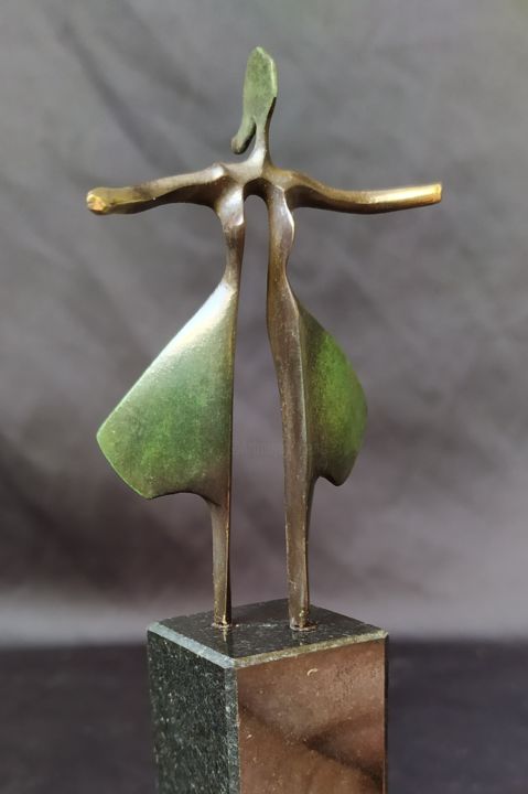 雕塑 标题为“Défilé-II mini” 由Jivko Sedlarski, 原创艺术品, 青铜