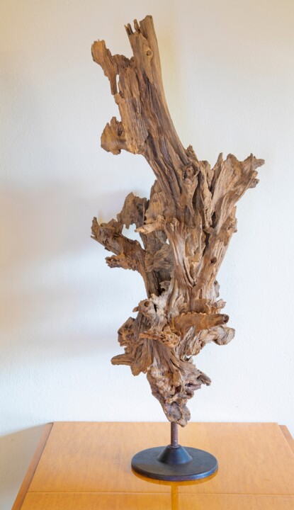 「Pine decorative scu…」というタイトルの彫刻 Jozef Sedmakによって, オリジナルのアートワーク, ウッド