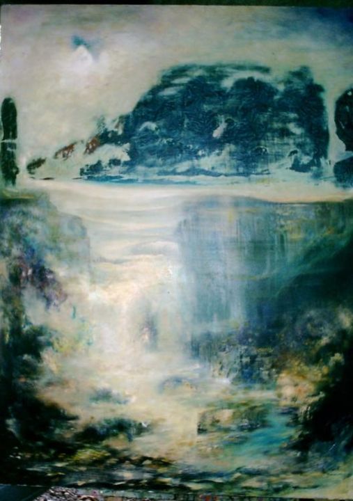 Painting titled "La chute" by Segal-Creismeas, Original Artwork