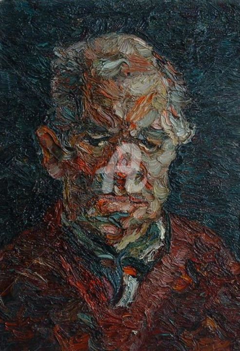 Painting titled "VASILE" by Ilies Olga, Original Artwork, Oil