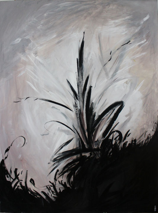 Painting titled "Dawn" by Sekeling, Original Artwork, Acrylic