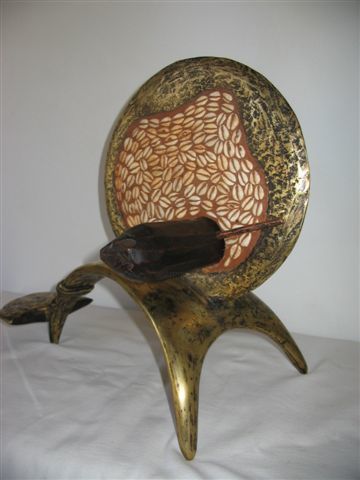 Sculpture intitulée "Le Poumon de l'envi…" par Sekou, Œuvre d'art originale