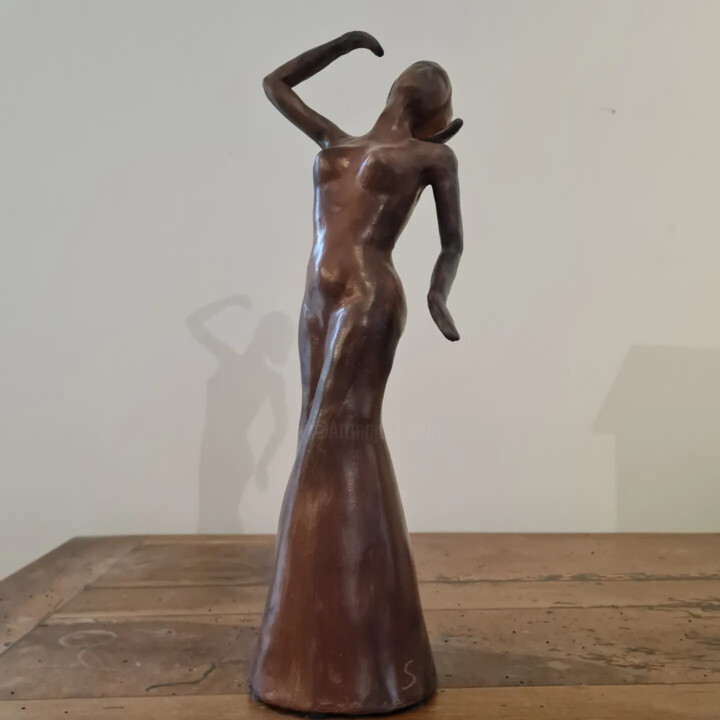 Escultura intitulada "Naïade II" por Sel Sculpture, Obras de arte originais, Terracota