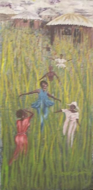Pittura intitolato "Home Coming" da Kodjo Selasi, Opera d'arte originale