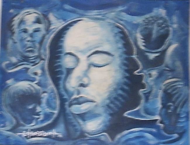 Pittura intitolato "dreams" da Kodjo Selasi, Opera d'arte originale