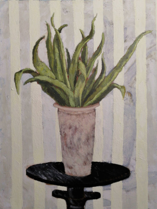 Pintura titulada "Aloe" por Dilbar Suleymanova, Obra de arte original, Oleo