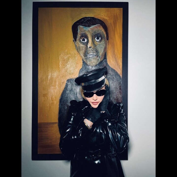 Madonna shared photos of paintings by artist Rhed who is her son Rocco