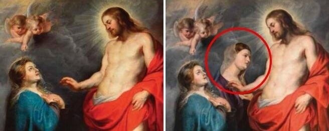 A painting exhibited at the "Rubens" exhibition in Genoa has been seized by the Italian police