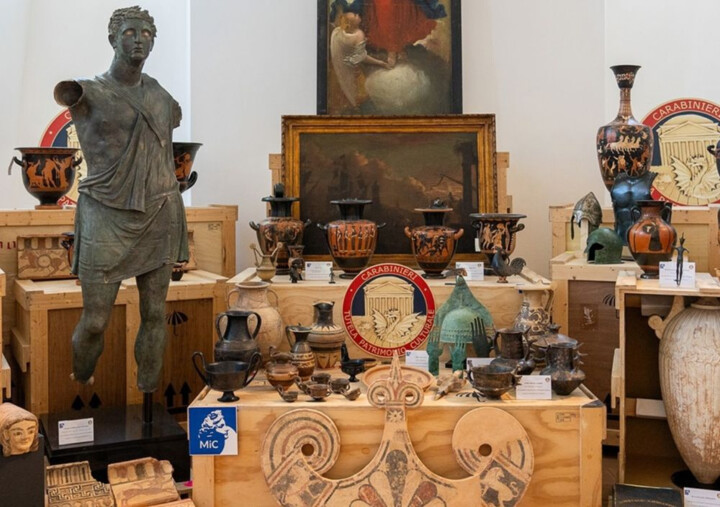 600 objetos saqueados devolvidos à Itália pelos Estados Unidos