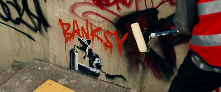 Two Banksy works have been altered, one without the artist's permission.