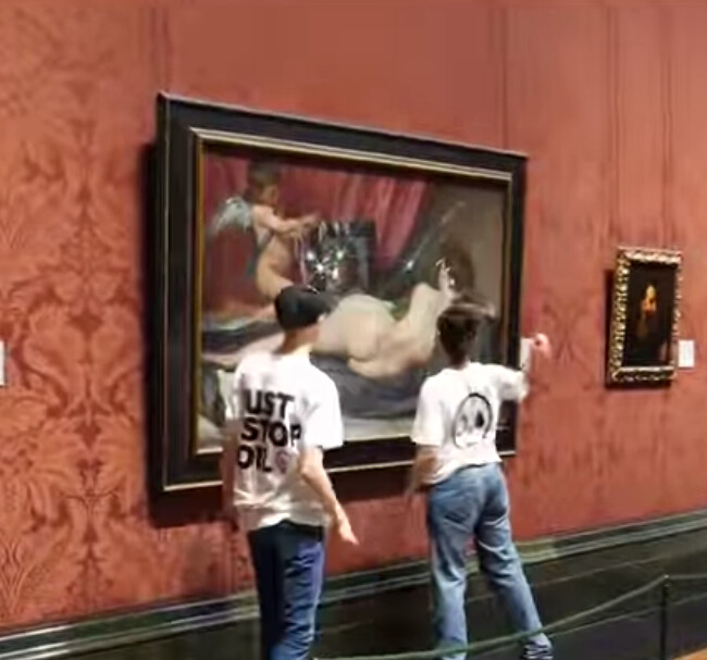 Activisten vallen Velázquez' 'Rokeby Venus' aan in de National Gallery