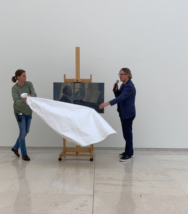 Depois de mais de 90 anos, uma pintura de Egon Schiele representando seu tio foi redescoberta