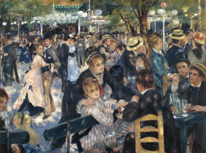 Tanz im Moulin de la Galette von Auguste Renoir