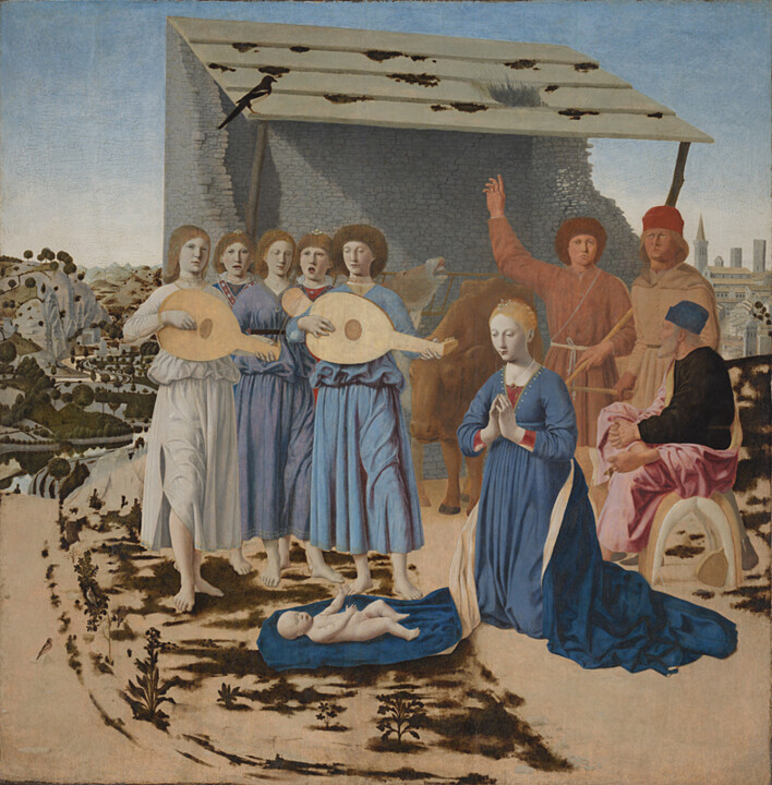 Ulusal Galeri, Piero della Francesca tarafından bir Doğuş sahnesini restore ettiği için eleştirildi.