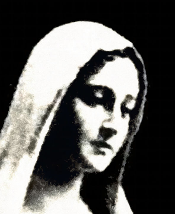 Arte digitale intitolato "Our Lady of Fatima" da Albert Sellaman, Opera d'arte originale