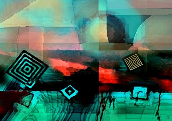 Digital Arts titled "Blood on the Nile" by Albert Sellaman, Original Art,