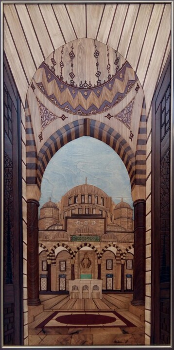 "Süleymaniye mosque/…" başlıklı Tablo Semih Çelebi tarafından, Orijinal sanat, Kabartma