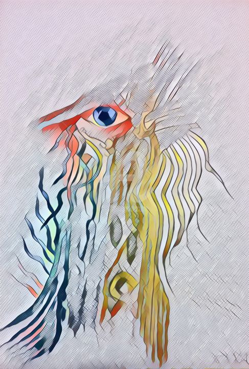 Digital Arts titled "Eye" by Semihaoner, Original Artwork, Digital Painting