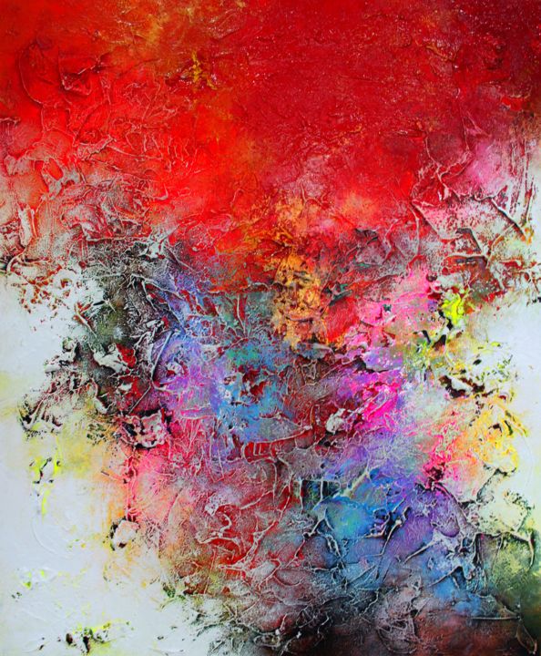 Картина под названием "Exhibit N8" - Alex Senchenko, Подлинное произведение искусства, Акрил Установлен на Деревянная рама д…