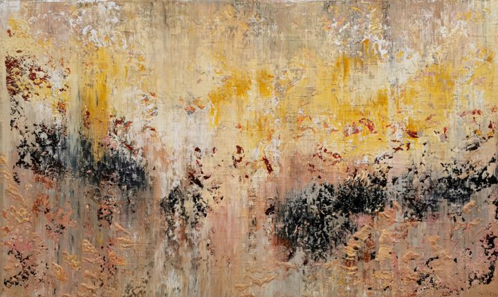 Картина под названием "Abstract 1266" - Alex Senchenko, Подлинное произведение искусства, Акрил Установлен на Деревянная рам…