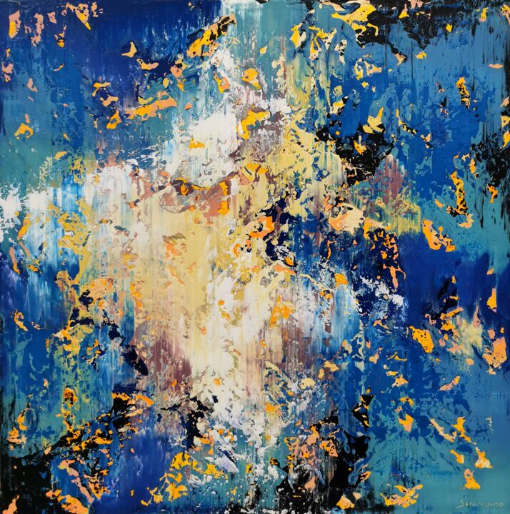 Pittura intitolato "Abstract 2170" da Alex Senchenko, Opera d'arte originale, Acrilico Montato su Barella di tela