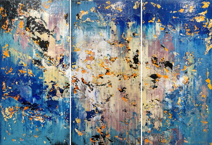 Pittura intitolato "Abstract 2171" da Alex Senchenko, Opera d'arte originale, Acrilico Montato su Barella di tela