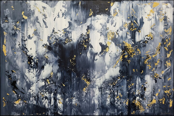 Картина под названием "Abstract 2331" - Alex Senchenko, Подлинное произведение искусства, Акрил Установлен на Деревянная рам…