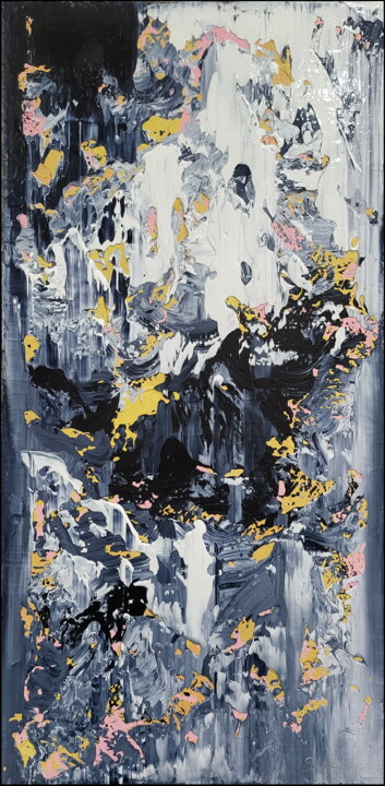 Malarstwo zatytułowany „Abstract 2334” autorstwa Alex Senchenko, Oryginalna praca, Akryl Zamontowany na Drewniana rama noszy