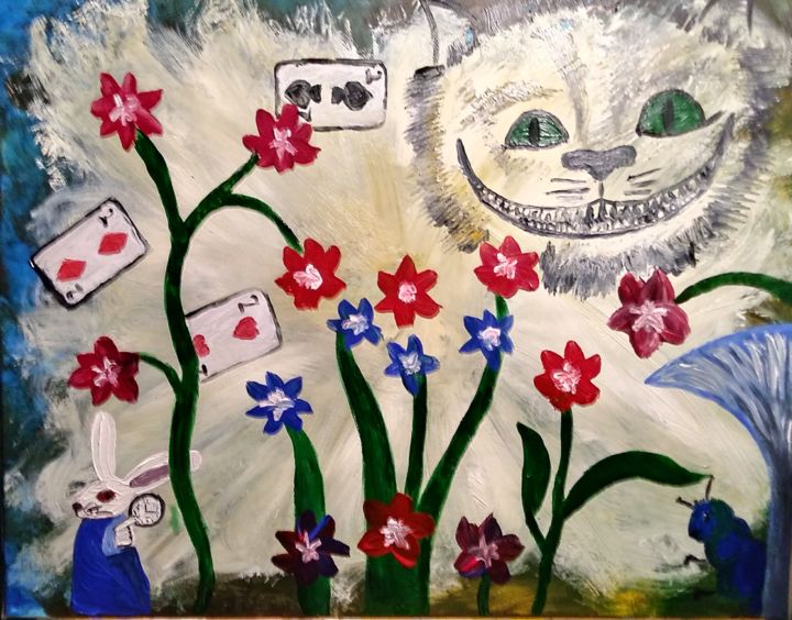 Картина под названием "Wonderland" - Jane White, Подлинное произведение искусства, Акрил