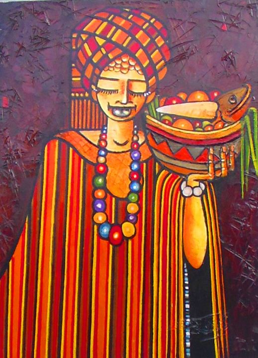 Painting titled "copie-de-titre-de-r…" by Senegaldemb, Original Artwork, Oil