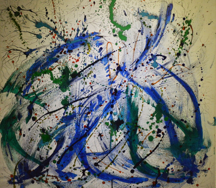 Peinture intitulée "Abstract 3" par Sequeira, Œuvre d'art originale, Acrylique