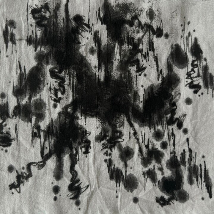 Текстильное искусство под названием "dzen 04" - Серафима Байдан, Подлинное произведение искусства, Акрил