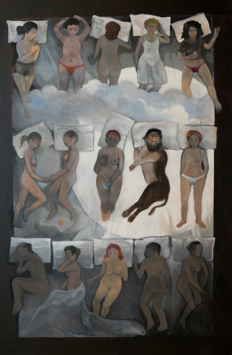 "''Men's paradise''" başlıklı Tablo Serdar Şencan tarafından, Orijinal sanat, Akrilik