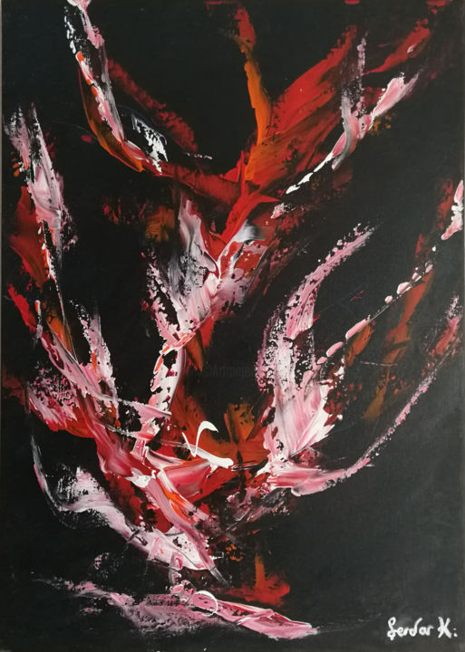 Painting titled "Breathing" by Serdar Kisacik, Original Artwork, Acrylic