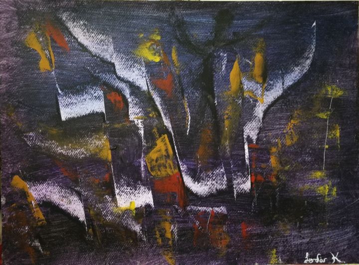 Painting titled "Scream" by Serdar Kisacik, Original Artwork